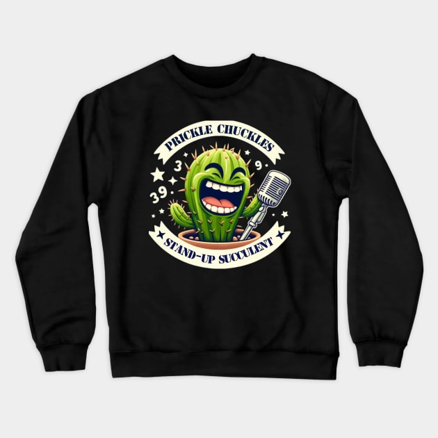 cactus singer Crewneck Sweatshirt by AOAOCreation